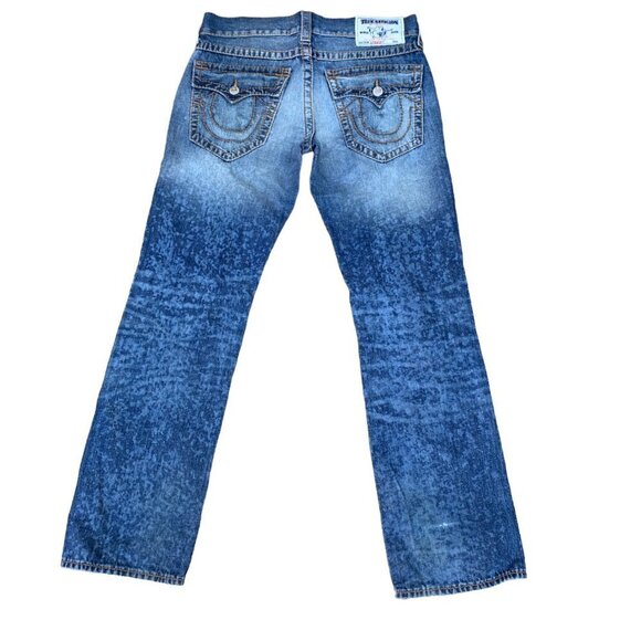 VINTAGE True Religion Jeans Size 32 STRAIGHT Orange Stitch - Picture 9 of 12